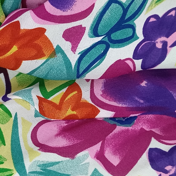 Spenser Jeremy Silk Cowl Neck Slip Dress Size 6 Y2K Tropical Water Color Floral - Picture 12 of 15